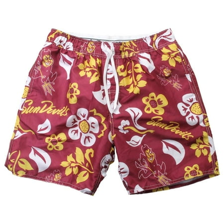 Men's Arizona State University Swim Trunks Floral Swim Shorts