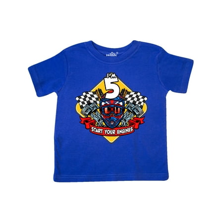 

Inktastic Race Car 5th Birthday Gift Toddler Boy or Toddler Girl T-Shirt
