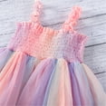 thumbnail image 3 of Aunavey Baby Girls Toddler Tutu Dress Infant Sleeveless Princess Rainbow Tulle Sundress, 3 of 6