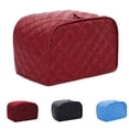 thumbnail image 1 of CHUANK Maroon Polyester Toaster Cover for Four Slice Toaster, 1 of 2