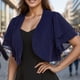 thumbnail image 5 of Cárdigan de mujer de moda de manga larga con cuello redondo, blusa informal, cárdigan, abrigo para mujer, 5 of 6
