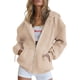 thumbnail image 1 of Sudadera con Capucha con Cierre para Mujer PRETTYGARDEN 2025, Color Caqui Claro, Talla XL, 1 of 8
