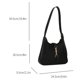 thumbnail image 4 of Bolsa De Hombro Bolsos de mujer Bolso de axila de cuero PU casual Bolsos cruzados de moda (Negro) Ndcxsfigh Para Estrenar, 4 of 8