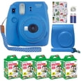 thumbnail image 1 of Cámara Fujifilm Instax Mini 9 azul cobalto con funda y película, 1 of 5