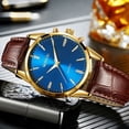 thumbnail image 3 of Reloj de pulsera con barra conjunta para hombre y mujer, reloj de ocio para estudiantes, puntero con luz azul, 3 of 4