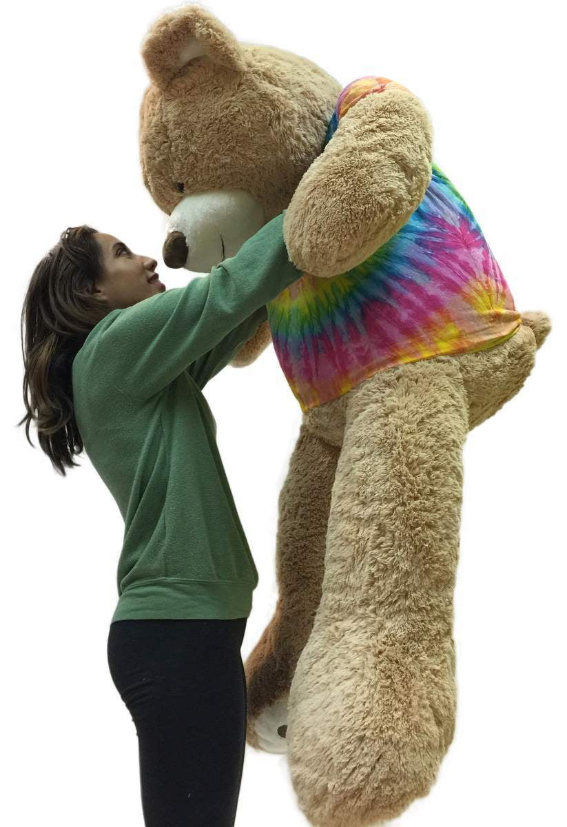 Giant tie dye clearance teddy bear