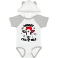 thumbnail image 3 of Inktastic Moooy Christmas with Cute Holstein Cow and Snowflakes Boys or Girls Baby Bodysuit, 3 of 5