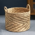 thumbnail image 5 of Solhome 15" x 15" Wicker Woven Brown Storage Baskets with Handle, 5 of 7