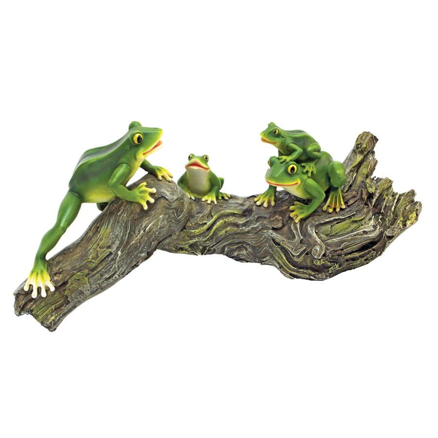 Froggy Business Garden Statue by Design Toscano