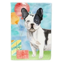 Happy Birthday French Bulldog Garden Flag