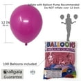 thumbnail image 2 of Allgala 100ct 12" Helium Grade Premium Latex Balloons-Fuchsia-BL52011, 2 of 4