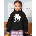 thumbnail image 4 of Tstars Boys Unisex Cute Irish Shamrock St Patricks Day Clover Kids St Patricks Day Cute Shirts Gift for Boys Irish Shirt Pride Proud Irish Toddler Kids Hoodie, 4 of 6
