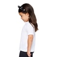 thumbnail image 5 of Sublivie Toddler 100% Polyester Crew Neck Short Sleeve Sublimation T-Shirt, White, 5/6, 5 of 13