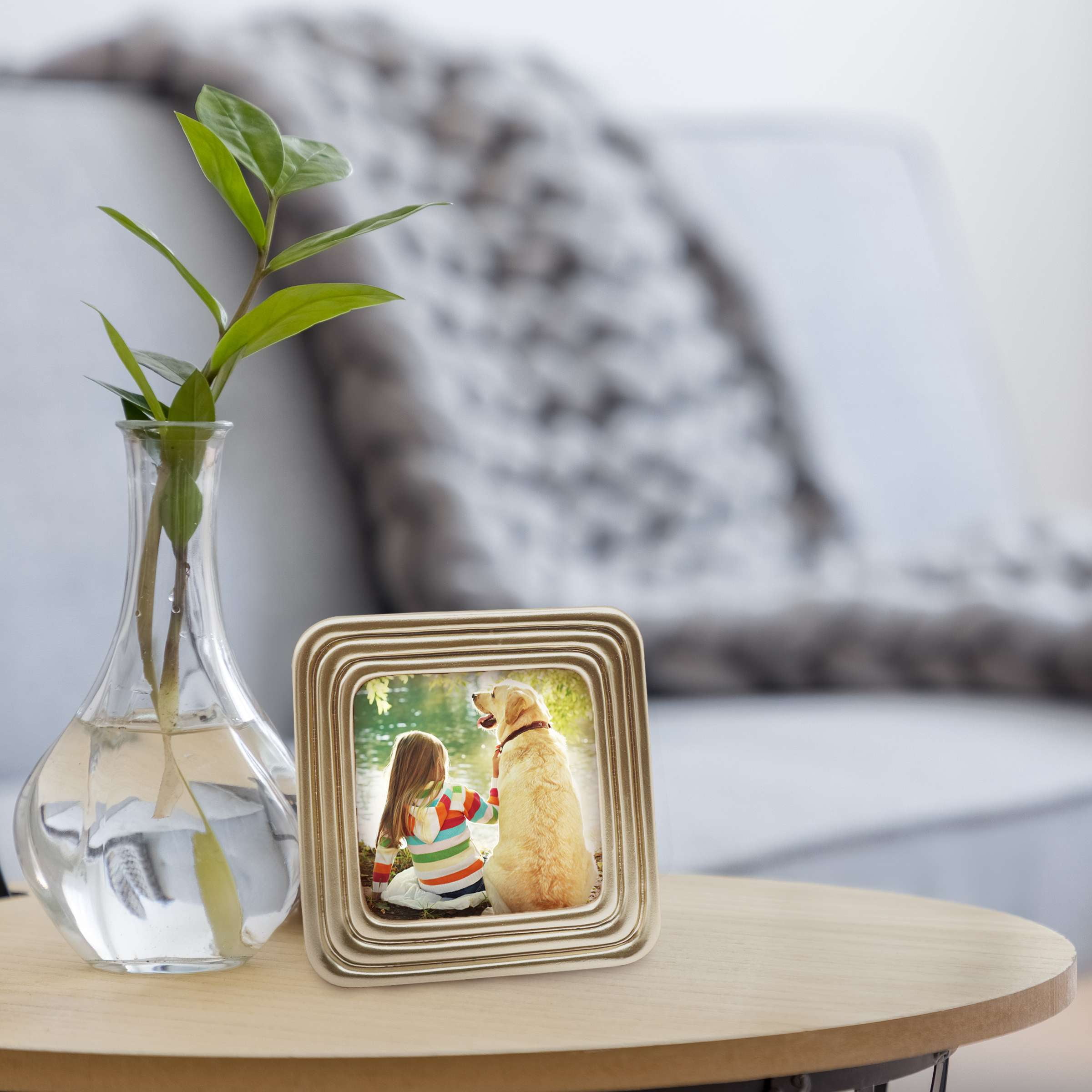 OneDesign Home 4X4 Dog Detail Easel Stand Picture Frame