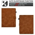 thumbnail image 4 of Universal 7.5-8.5 inch Tablet Case, Multi-Angle Stand Case with Cards Slots Magnetic Buckle Cover for iPad Mini,Kindle,Android,Galaxy Tab & Other 7.5-8.5 inch Tablet,Brown, 4 of 5