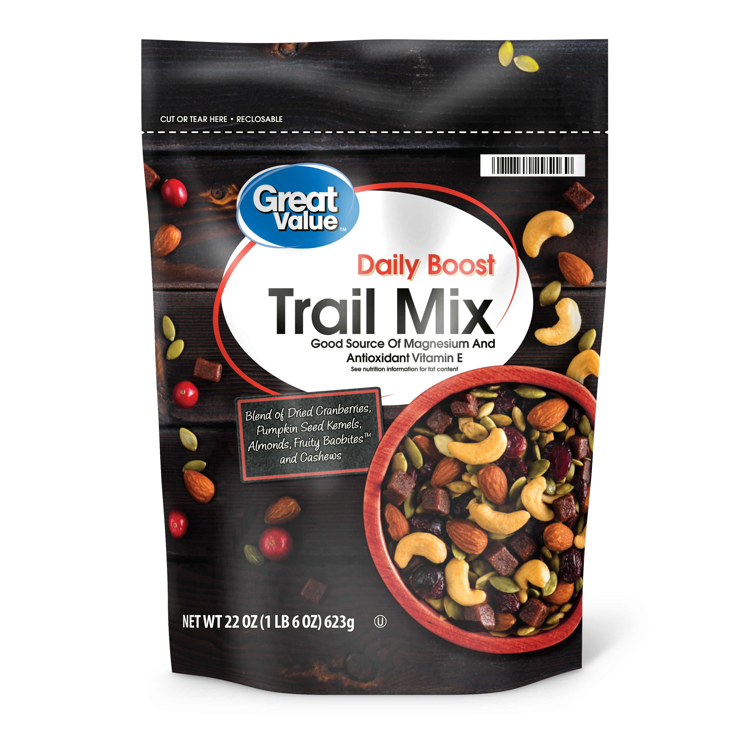 Great Value Daily Boost Trail Mix, 22 Oz.