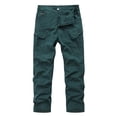 thumbnail image 3 of Color Casual Pants For Men Pants With Multiple Pockets Fashionable Washed Workwear Pants, 3 of 3