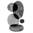 thumbnail image 2 of Sizemore, Natalie 26x32 White Modern Wood Framed Museum Art Print Titled - Moving Orbs I, 2 of 4