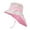 Pink2, variant on LIIPEE Girls Boys Sun Cap Summer Cartoon Wide Brim Adjustable Strap Lightweight Breathable Outdoor Protection Bucket Hat With Neck Flap Toddler Comfort Sunscreen Sunshade Hats,Blue,One Size