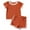 Brown105, variant on MEZZALL Girls Summer Clothes Kids Outfits Sets Short Sleeve Crop Tops + Shorts Set Kids Sports Tracksuit Versatile Toddler Baby Wear 5-6Y