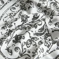 thumbnail image 5 of Trieste 7 Piece King Damask Jacquard Comforter Set, White/Black, 5 of 6