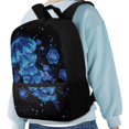 thumbnail image 4 of Uourmeti Blue Jellyfish Lightweight Backpack, 17 Inch Fashion School Backpack Student Bookbag for Students, 4 of 6