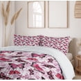 thumbnail image 5 of Ambesonne Nostalgic Duvet Cover Set, Paintbrush Butterfly, 2-Calking, Black Lilac Pink, 5 of 6