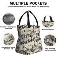 thumbnail image 3 of Pioneer Flower Floral Print Pattern Drawstring Lunch Bag Women - Drawstring Lunch Bag Insulated for Work Office - Stain-Resistant Large Lunchbags for Women with Multi-Pockets, 3 of 6