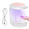 thumbnail image 1 of Mini lámpara de uñas LED UV, secador de uñas USB portátil de secado rápido de 60 segundos con 2 temporizadores, lámpara de secado UV LED para todos los esmaltes de uñas, rosa, 1 of 4