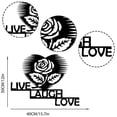 thumbnail image 6 of Stainless Steel Metal Wall Art Metal LOVE Wall Sign Family Wall Decor Rustic Letter Wall Decor Black Word Sculpture Housewarming Gift for Couple Wedding Gifts, 6 of 6