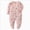 O135-Pink, variant on 3-6 Months Newborn Baby Boys Girls Jumpsuit Footed Long Sleeve Button Bodysuit Outfits Pajamas Sleep & Play