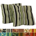 thumbnail image 2 of 19-inch Squared Spun Polyester Tufted Dining Chair Cushion (Set of Two) - Passion Ruby, 2 of 5