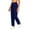 Navy, variant on SeekIslan Women's Crossover Yoga Pants V Waist Straight Leg Pants with Pockets for Gym and Casual Daily