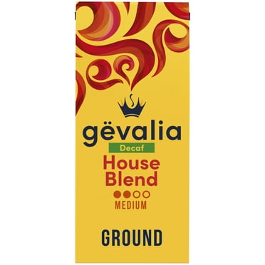 Gevalia Decaf House Blend Ground Coffee, Decaffeinated, 12 oz. Bag