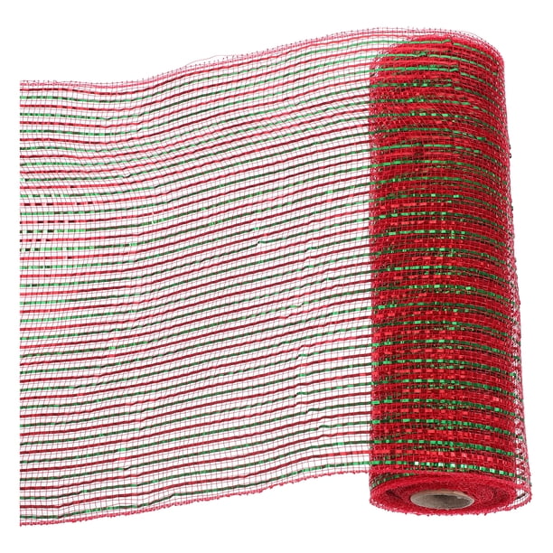 1 rollo de cintas de malla decorativas para envolver cintas de poliéster, adorno de cinta DIY