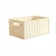 thumbnail image 1 of Cesta de Almacenamiento Tejida Cesta con Asa Incorporada Cesta de Cuerda de Papel Color Cremoso, 1 of 5