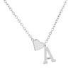thumbnail image 2 of Necklaces for Women Clearance Sterling Silver 925 Initial Heart Necklace Heart Letter Necklace Personalized Monogram Necklace 1Pc, 2 of 8