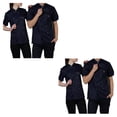 thumbnail image 4 of Bearachild Cotton Chef Uniform Shirts for Men Home Chef Jacket Adjustable Bands Supplies Buttons Sweat For Grill Restaurant Butcher Type3 NO3, 4 of 6