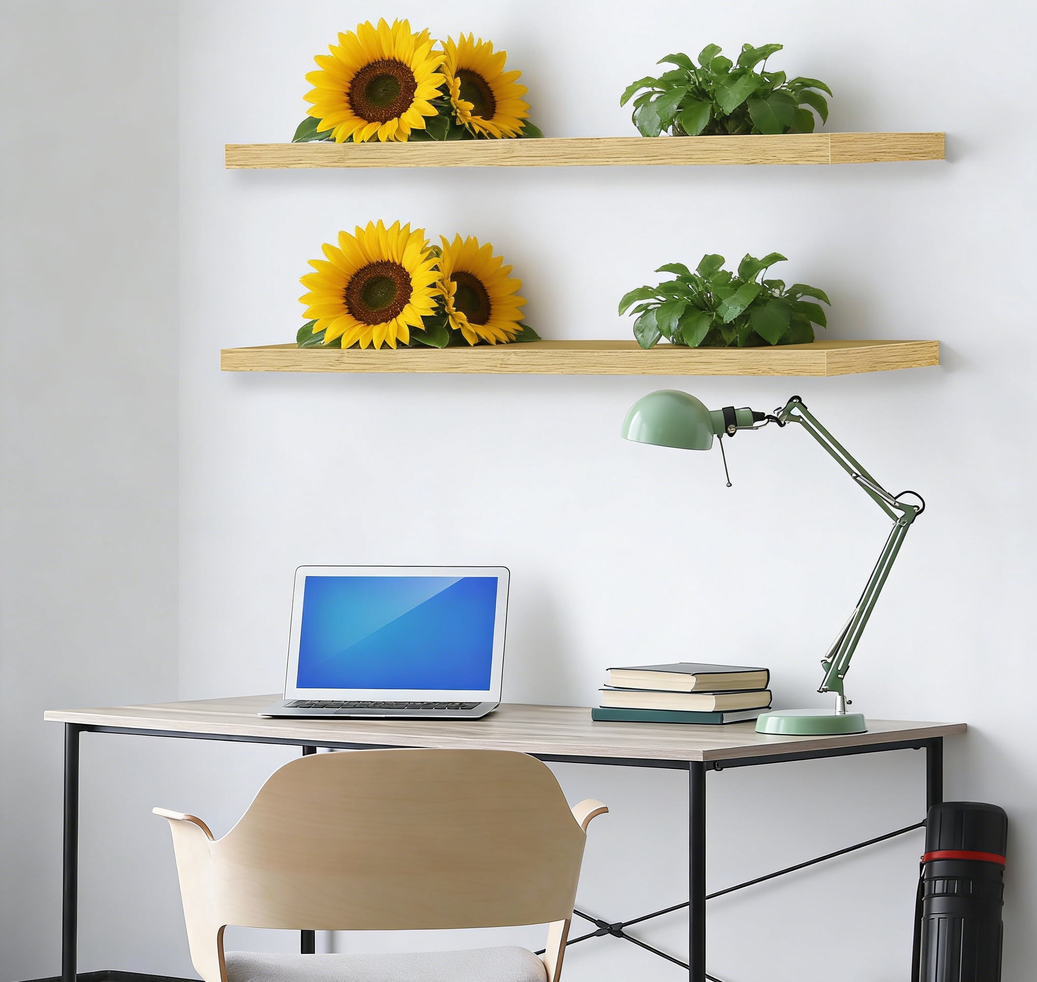 Floating Shelves for Wall - 35 Inch Long Bathroom Shelves, Wall Decor for Bedroom, Kitchen, Living Room & Book Storage - Mounted Floating Shelf with Invisible Brackets, Maple Wood, 3 Pack