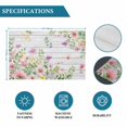 thumbnail image 6 of Pink Purple Flower Placemats Set of 6, Spring Farmhouse Floral Leaf Wood Grain Placemats for Dining Table, Place Mats for Kitchen Tabletop, Waterproof Wipeable Dining Table Mats Set, 6 of 9