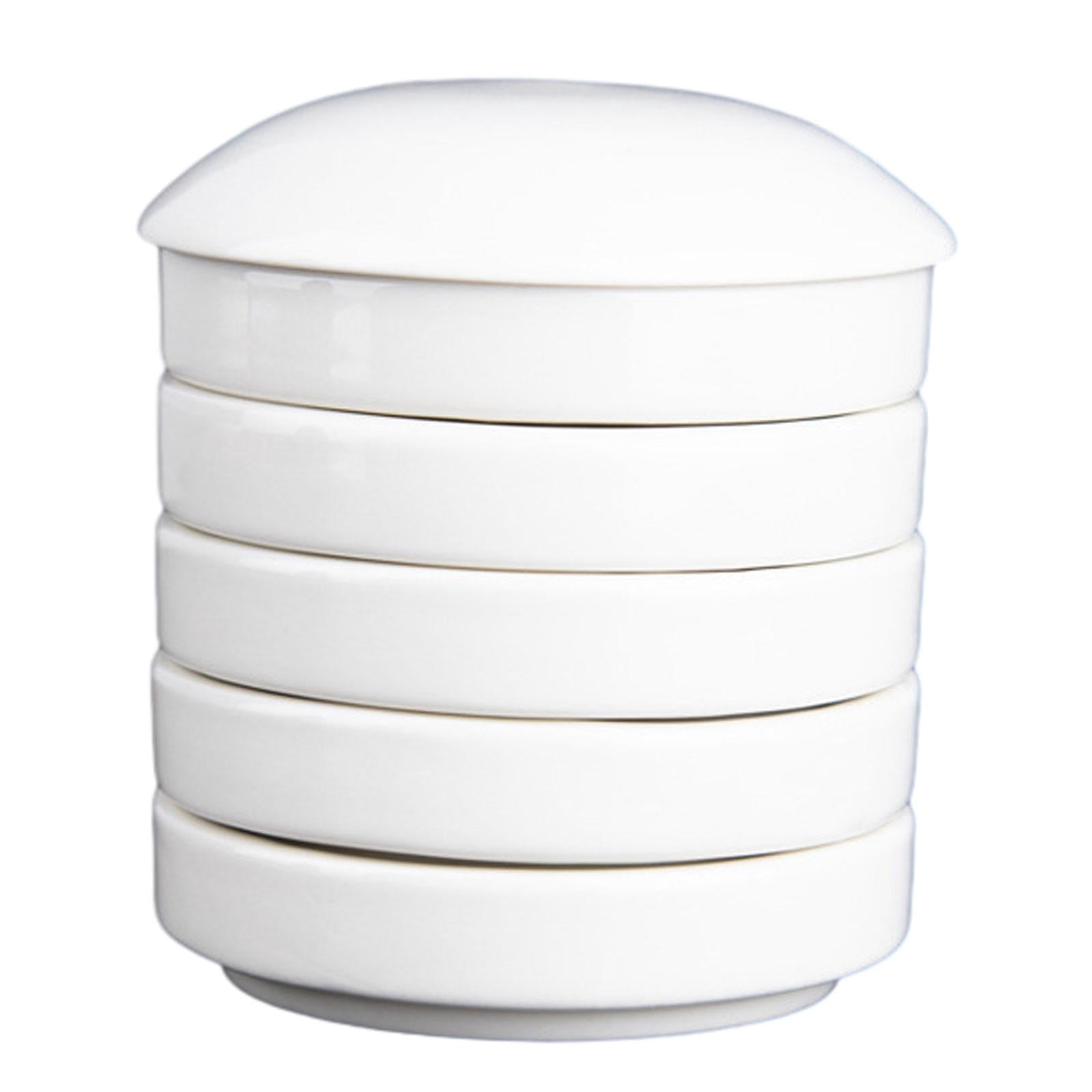 Yunhgft Ceramic Paint Palette Porcelain Mixing Palette Stackable Washable Layers Chinese