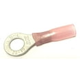 thumbnail image 1 of Ac/Dc Wire and Supply Heat Shink Ring Terminals (22-18 awg) Marine Type (1/4 Screw, 10 Pack), 1 of 1