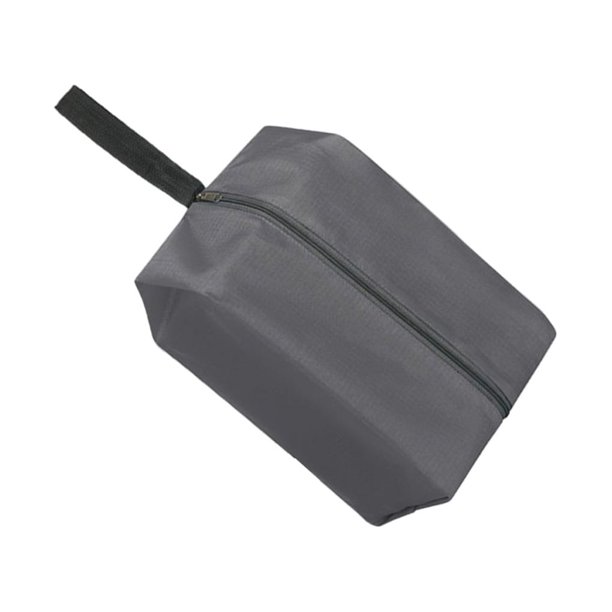 Kearding Bolsa de almacenamiento de viaje Organice lo esencial con facilidad y fácil de viajar Accesorios de viaje de poliéster Organizador de Almacenamiento y organización del hogar gris grande