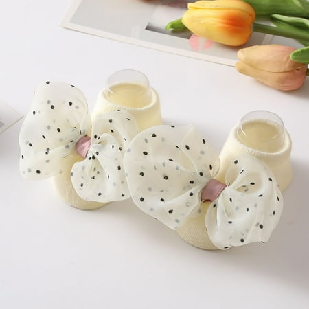

Baby Socks Children Kids Soft Bottom Toddler Shoes Bowkot Princess Floor