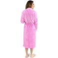 thumbnail image 2 of Womens Fleece Bathrobe - ShaWl Collar Soft Plush Robe Spa Robe, 2 of 5