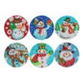 thumbnail image 2 of Cuadros Decorativos Almohadilla de aislamiento de taza de Navidad 5D DIY 6 unidsset Wdftyju  almohadilla de taza de agua antideslizante de acrílico de madera con estante de diamantes de imitac, 2 of 6