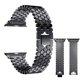 thumbnail image 2 of Negro Compatible con Correa Apple Watch 45 mm 44 mm 42 mm para Mujeres Hombres, Correa de Repuesto Ajustable de Acero Inoxidable para Apple Watch SE/iWatc, 2 of 4