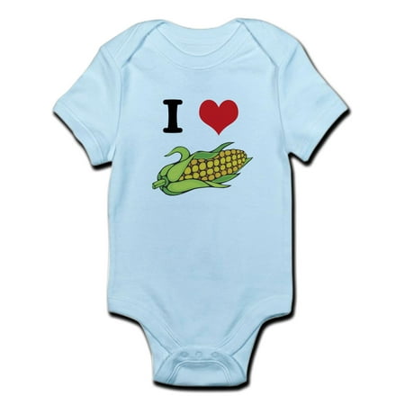 

CafePress - I Heart (Love) Corn (On The Cob) Infant Bodysuit - Baby Light Bodysuit