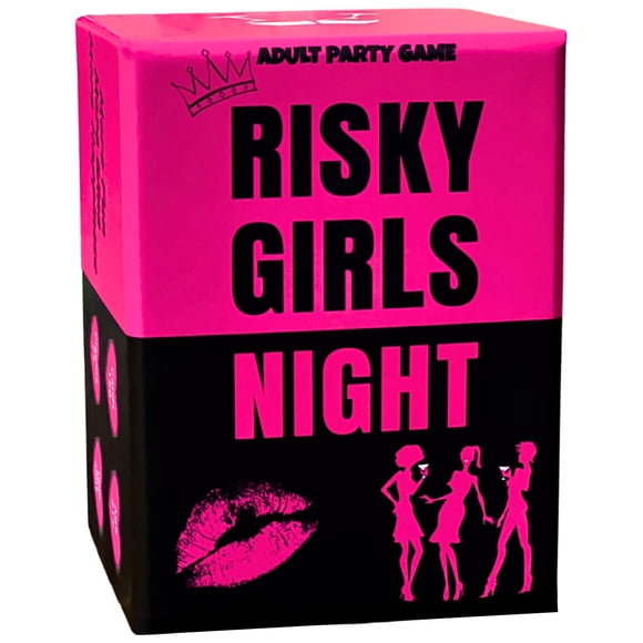 Risky Girls Night - Divertido juego de fiesta para noches de damas: 150 preguntas picantes y divertidos desafíos Juegos para beber - Regalos para despedidas de soltera antes de las fiestas de cumpleañ