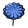 thumbnail image 2 of Glazed Ceramic Pollinator Waterer with Stake - Floral Insect Feeder for Outdoor Garden Yard Patio - Shallow Bird Bath for Hummingbirds and Helpful Bugs - Metal Ground Spike for Easy Setup, 2 of 6